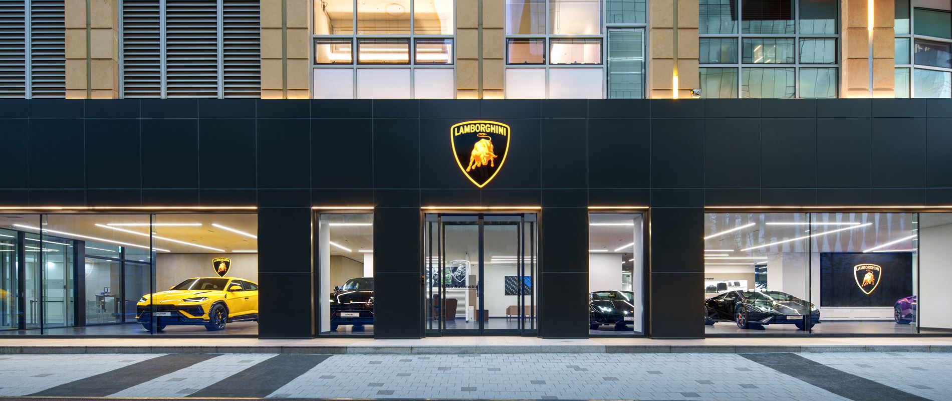 Grand opening of Lamborghini dealership in Bundang South Korea