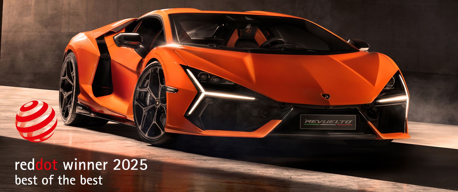 Automobili Lamborghini triumphs at the 2025 Red Dot Awards with the entire hybrid range