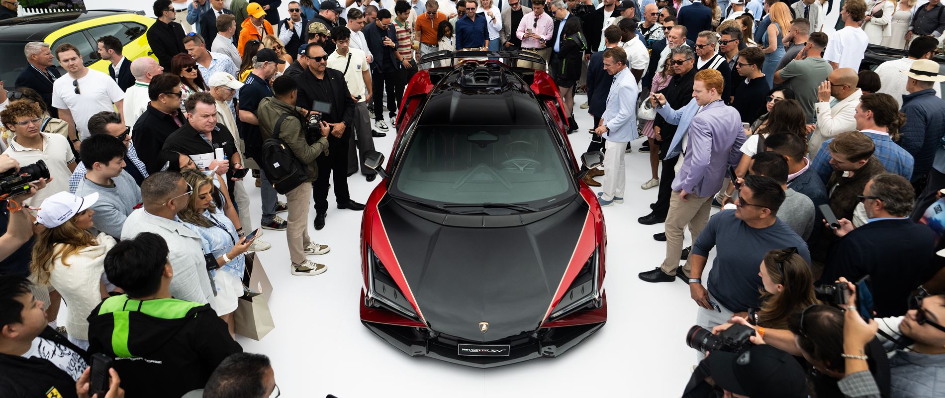Automobili Lamborghini Holds World Debut of Revuelto SV at The Quail A Motorsports Gathering