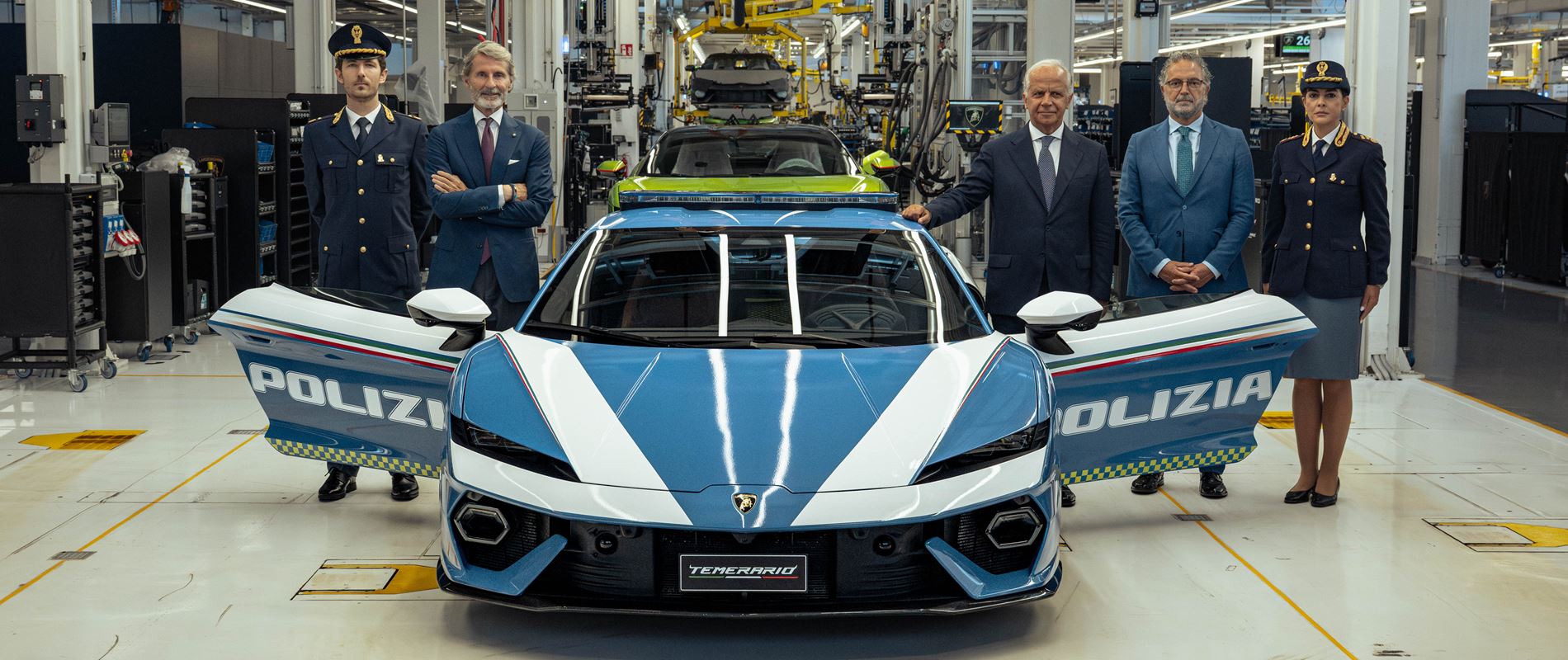 Automobili Lamborghini unveils a new Temerario Polizia for the Italian State Police