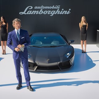 President and CEO of Automobili Lamborghini Stephan Winkelmann revealing plans for Automobili Lamborghini 50th Anniversa