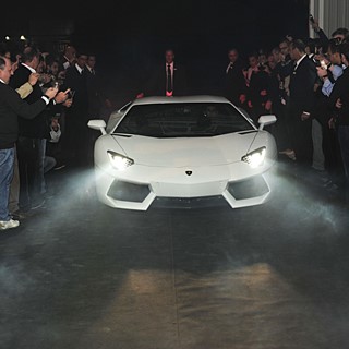 Aventador is showcased during the event in San Paolo, BR