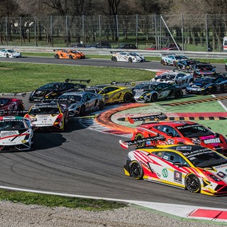Lamborghini Super Trofeo racing action from Monza