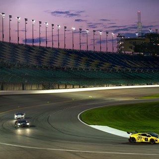 The inaugural night race on the infield course at Kansas Speedway