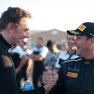 Kevin Conway and Dax Shepard celebrate success at Fontana
