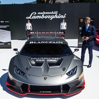 Stephan Winkelmann presents the Lamborghini Huracan LP 620-2 Super Trofeo