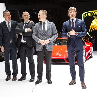 Lamborghini Press Conference at the 2016 Geneva Motor Show
