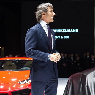 Stephan Winkelmann, President and CEO of Automobili Lamborghini and new Lamborghini Centenario