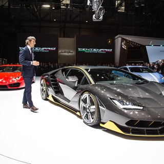 Stephan Winkelmann, President and CEO of Automobili Lamborghini and new Lamborghini Centenario