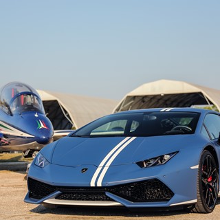 Frecce Tricolori and Lamborghini Huracan Avio