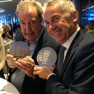J. Clarkson & M. Reggiani with the award