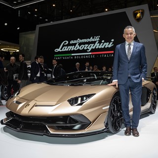 Maurizio Reggiani, Chief Technical Officer, and the new Aventador SVJ Roadster