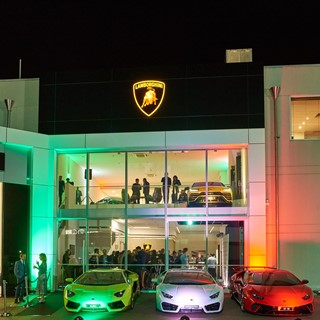 Exterior facade of Lamborghini Perth Showroom