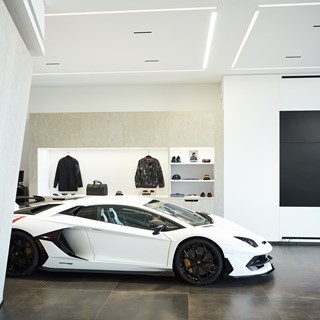 Aventador SVJ display in Lamborghini Perth showroom