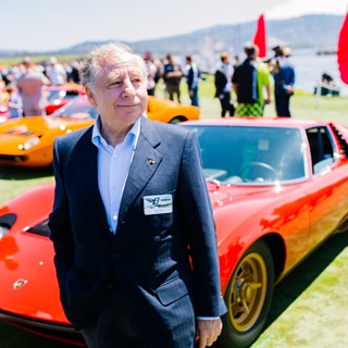 Jean Todt with his Miura