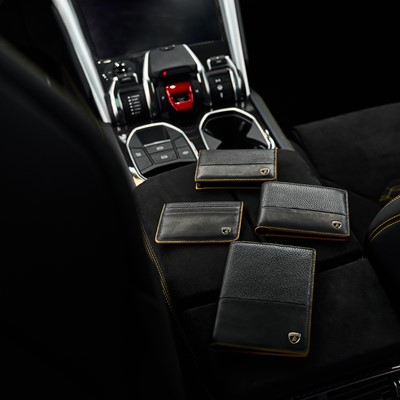 Automobili Lamborghini Leather Goods and Travel Collection - Gold Shield Accessories