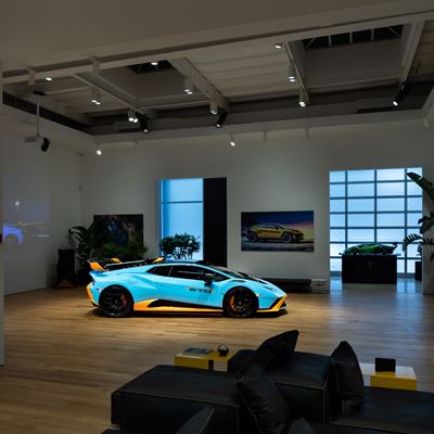 Lamborghini Lounge NYC - Huracán STO 1
