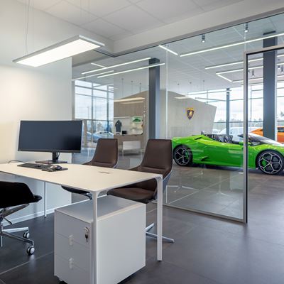 Lamborghini Stockholm - dealership office