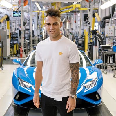 Automobili Lamborghini Lautaro Martinez visit