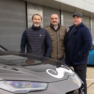 L-R, Stephan Winkelmann Chairman and CEO Lamborghini; Federico Foschini, Head of Sales and Marketing Lamborghini