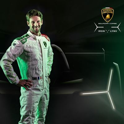 Lamborghini Squadra Corse announces Romain Grosjean as official Factory Driver with Iron Lynx Team