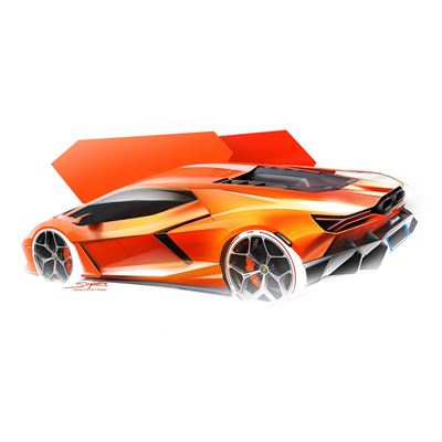 Lamborghini Revuelto Sketch