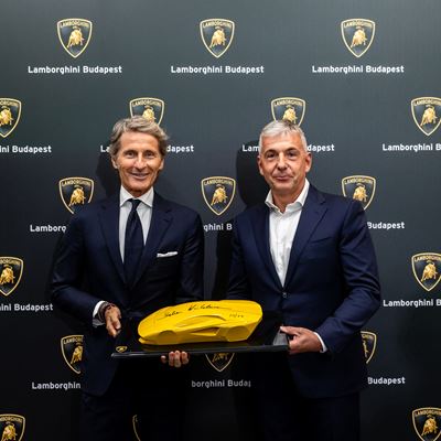 Stephan Winkelmann Chairman and CEO Automobili Lamborghini Szabolcs Nagy General Manager PIA Hungary