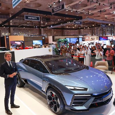 Lanzador concept presented by Stephan Winkelmann Chairman and CEO Automobili Lamborghini S p A