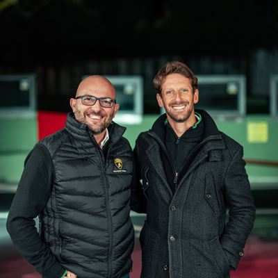 Beyond A Lamborghini Podcast with Romain Grosjean Giorgio Sanna