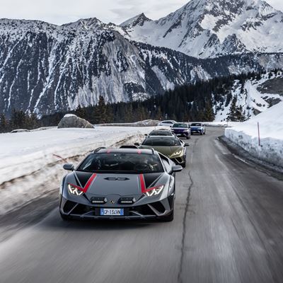 Lamborghini Winter Drive