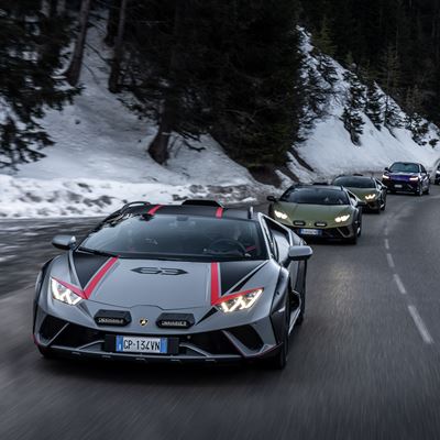 Lamborghini Winter Drive