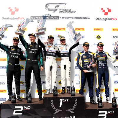 Lamborghini takes fifth British GT Championship win of the year at Donington Park