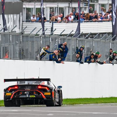 Lamborghini takes fifth British GT Championship win of the year at Donington Park