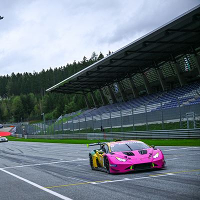 Lamborghini GT3 Alessio Deledda Jordan Pepper Race one finish