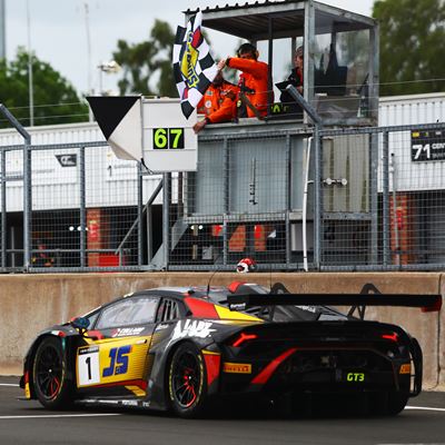 Lamborghini first British GT victory at Oulton Park
