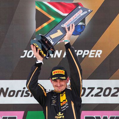 Jordan Pepper podium
