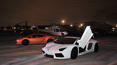 Aventador at the Campo de Marte private airpost in San Paolo, BR