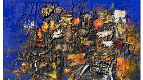 Reventón, A. Borghi, 2016, 200x150 cm, olio e tecnica mista su tela