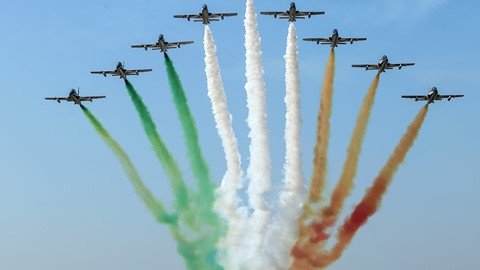 Frecce Tricolori and Lamborghini-Ducati