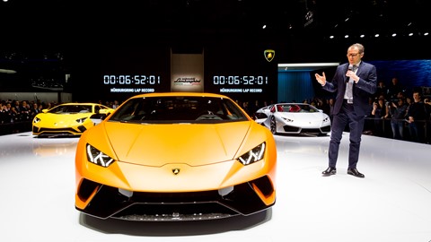 Stefano Domenicali, Chairman and CEO of Automobili Lamborghini and new Lamborghini Huracán Performante