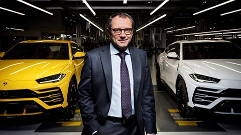 Stefano Domenicali with Lamborghini Urus
