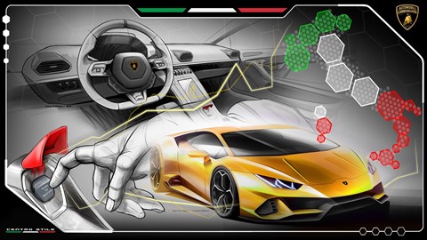 visual Lamborghini Engine restart con logo