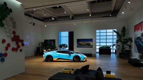 Lamborghini Lounge NYC - Huracán STO 1