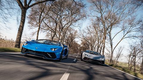 Aventador Ultimae for the first time on road