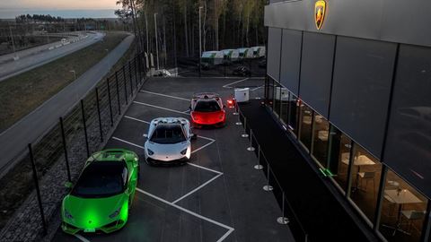 Lamborghini Stockholm GO outdoor display