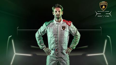 Lamborghini Squadra Corse announces Romain Grosjean as official Factory Driver with Iron Lynx Team
