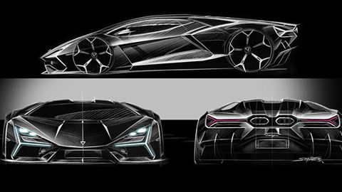 Lamborghini Revuelto Sketch