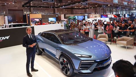 Lanzador concept presented by Stephan Winkelmann Chairman and CEO Automobili Lamborghini S p A