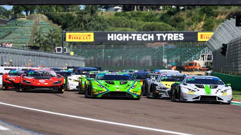 Lamborghini GT3 Italian GT race one start