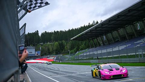 Lamborghini GT3 Alessio Deledda Jordan Pepper Race one finish